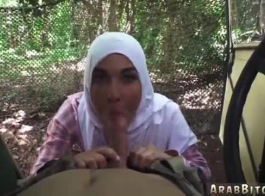 جندي عربي ينتقم من الفتاة المراهقة بجسدها الكبير في فيلم إباحي في الهواء الطلق